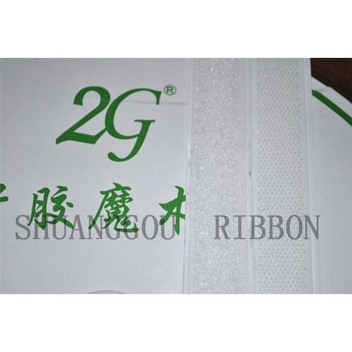 1.5 inch(38mm) width x 27yards length.ALL Purpose hook and loop tape With Super Adhesive Backing .white fastening tape