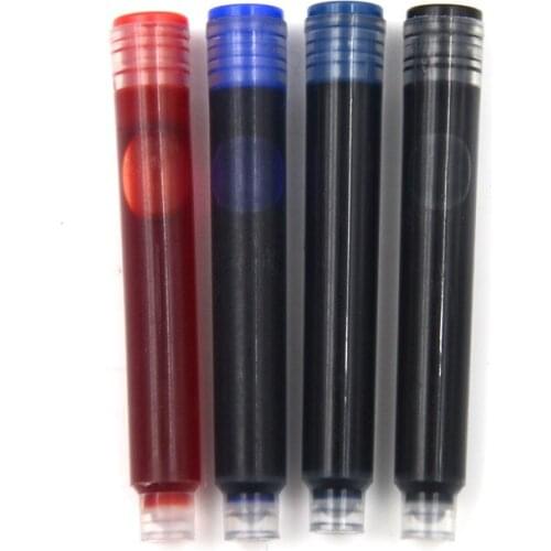 10PCS Pen Ink Cartridge Refills 1.2ml/piece Fountain Pen Blue Black Red And Dark blue Fountain Pen Ink Cartridge Refills