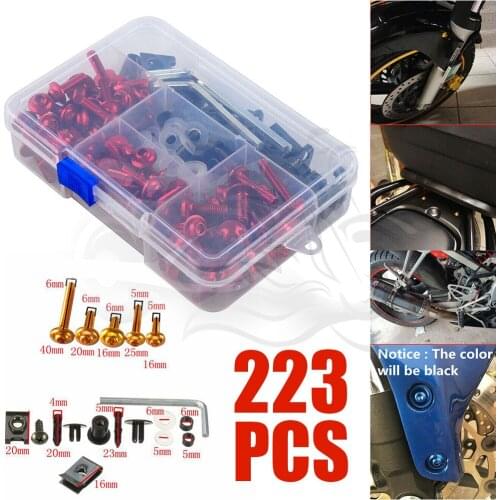 223 PCS Motorcycle Fairing Screw Bolt Kit Fastener Clip Fit For Africa Twin CRF1000L CRF 1000L CRF1000L CRF1100L 2016 - 2020