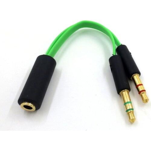 Earphone Audio Cable Headphone Transducer Combo Adapter Splitter Headset Microphone for Razer Computers
