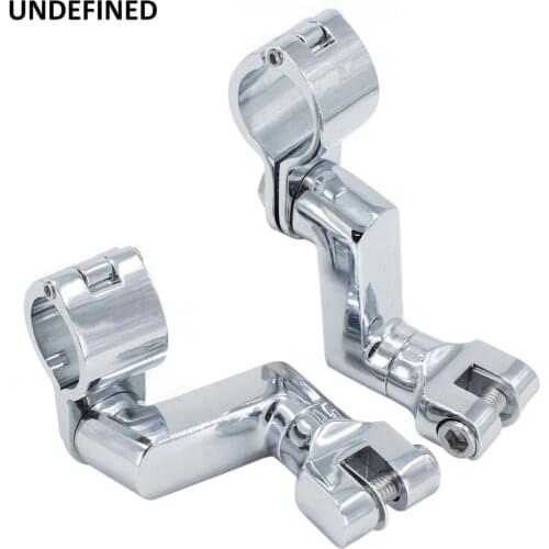25/32/38mm Engine Guard Foot Pegs Longhorn Offset Footrest Mount Clamps Kit For Harley Choppers Bobber 1" & 1-1/4" moto footpeg