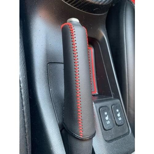 Leather Hand Brake Cover Protective Sleeve For samurai audi a3 8v vw passat b6 mazda 6 bmw r1200gs mercedes cla opel zafira b