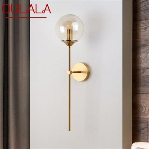 OULALA Nordic Round Wall Sconces Lamp Modern Lighting Fixtures for Home Indoor Bed Room Decoration