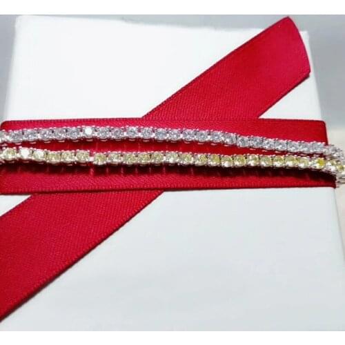 Designer Fashion 925 Sterling Silver Jewelry 3A Cubic Zirconia Party Bracelet