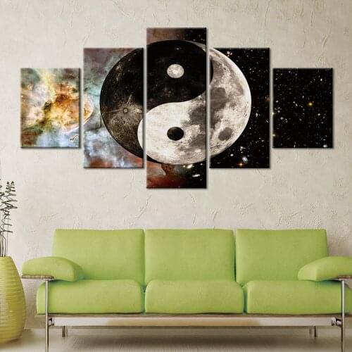 Wall Art Modular Canvas HD Prints Posters Home Decor Pictures 5 Piece cool space Art Paintings Framework
