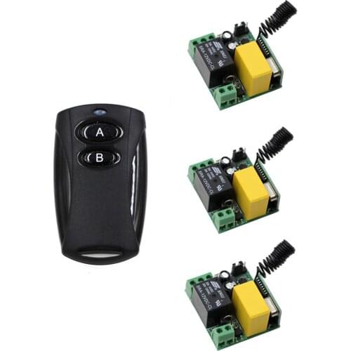 New AC 220V Wireless Remote Control Light Switches 1CH 10A Radio Relay Wireless Receiver Transmitter For Light Curtain Pump