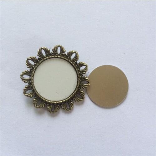 Blank pins for sublimation women retro vintage pin jewelry for thermal transfer printing antique brooches A3801