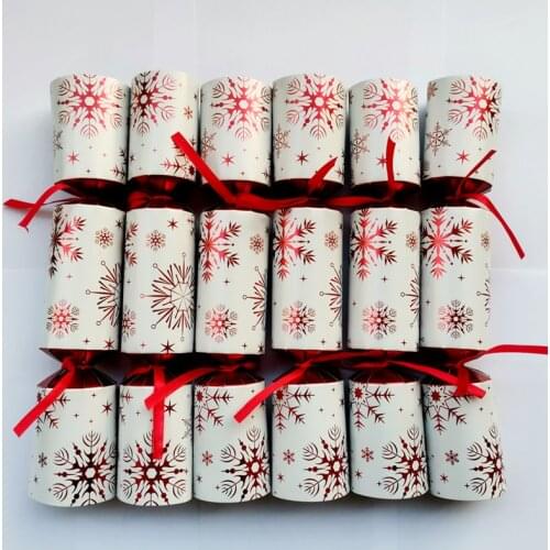 Christmas Cracker Set of 6pcs 10Inch Father Christmas snowflake Santa Claus Free Shipping