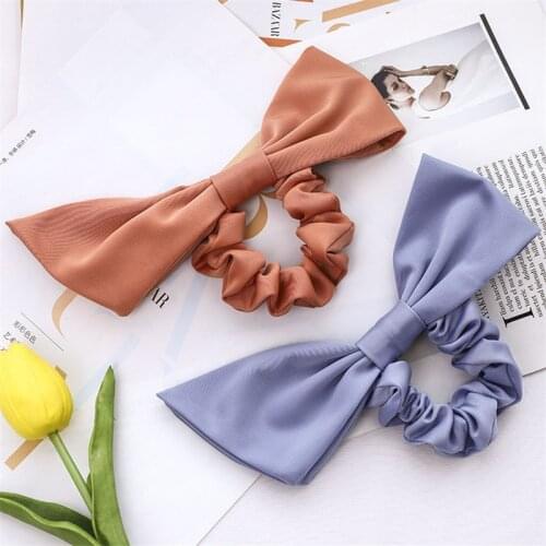 Chiffon Rabbit Ears Hair Ring Sweet Bow Headwear Japanese And Korean New Products