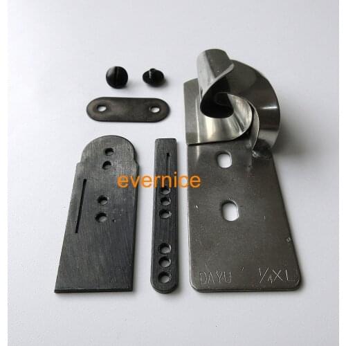 1/4" XL Side Lap Seam Folder For Juki Brother Singer Arm To Body Flat Bed Sewing Machine