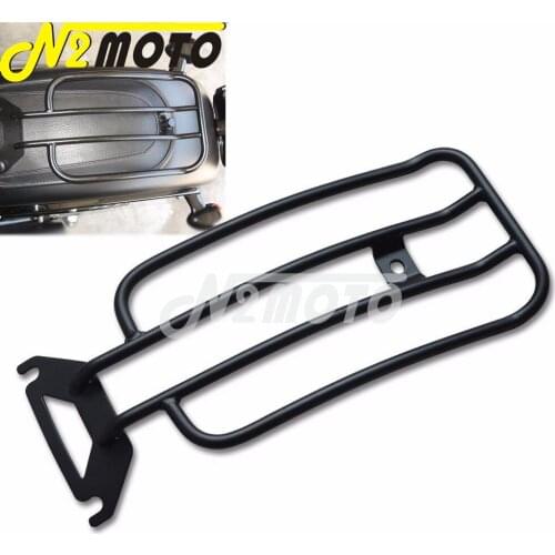 Steel Motorcycle Black Luggage Rack Passenger Seat for Harley Touring Road Glide Electra Glide Classic FLHTC FLTR 1998-2008