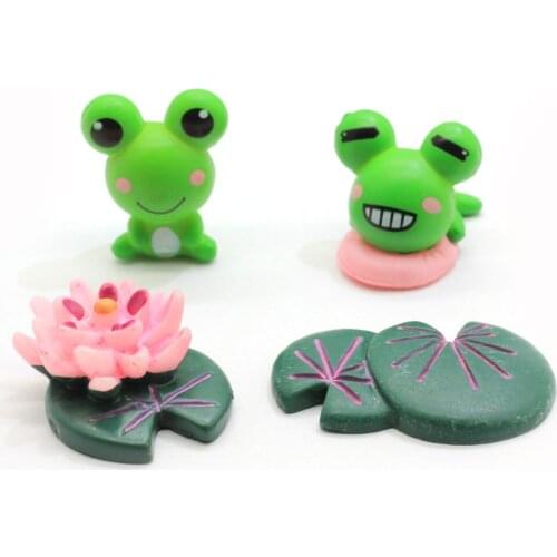 Animal Cute Big Eyes Frogs Fairy Garden Miniatures Decorations For Terrarium Moss Bonsai Flowerpot Home Craft