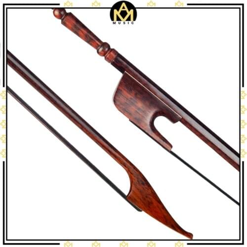 Vintage Baroque Style Violin Bow 4/4 Snakewood Bow Black Horsehair W/ Long Screw Well Balance Bow