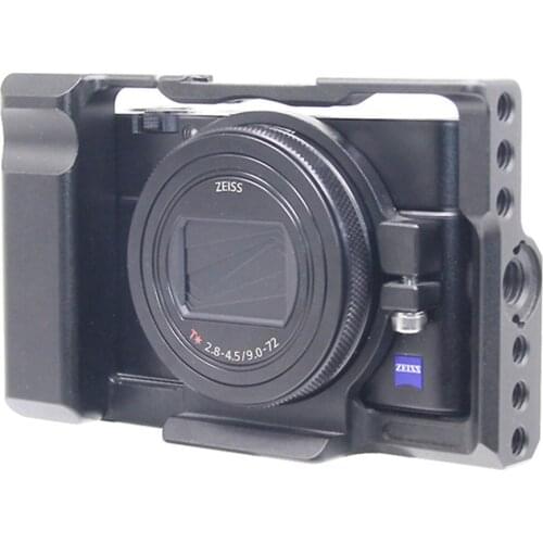 Aluminum Alloy Protective Cover Camera Cage Plate Bracket Mount Adapter w/ 1/4 Thread Hole for Sony RX100 M7 VII 7 Camera Parts