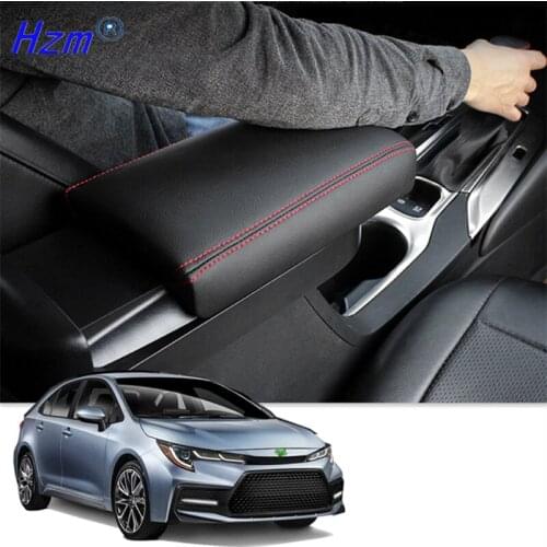 Center Console Armrest Box Lengthen Pad Box Protection Cover For Toyota Corolla LEVIN 2014-2018 2019 2020 Interior Accessories