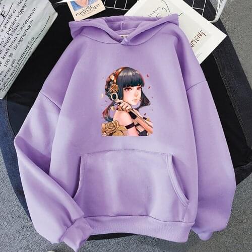 Anime spy x family Hoodie Women Aesthetic Long Sleeve Harajuku Yor Manga Print Streetwear Oversized Crewneck Sweatshirt 12 Color