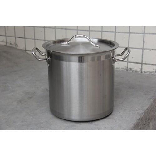 0 good quality hot sale 30cm diameter 21Liters soup barrel stock pot stainless steel pot with multi-ply bottom