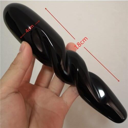 18cm Natural Quartz Crystal Massage Wand Obsidian Massage Wand Large Crystal Yoni Wand Massage Tool For Women Sex Toys