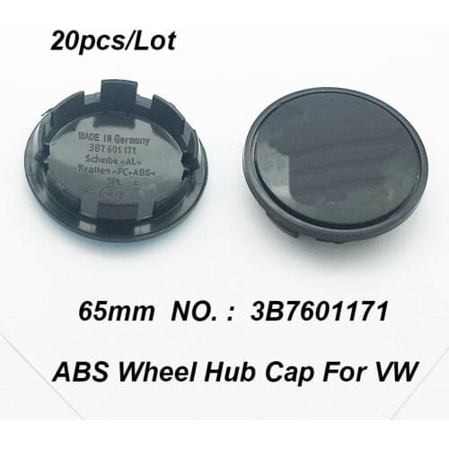 20pcs/lot For Passat B6 B7 CC MK5 MK6 Tiguan 65mm 6.5cm 3B7601171 Car Accessory Wheel Hubcap Emblem Wheel Rim Center Cap