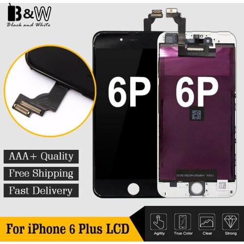 20PCS/LOT China Alibaba Brand New 100% Best Quality Replacement For iPhone 6 Plus LCD with Digitizer Free DHL Great Packaging