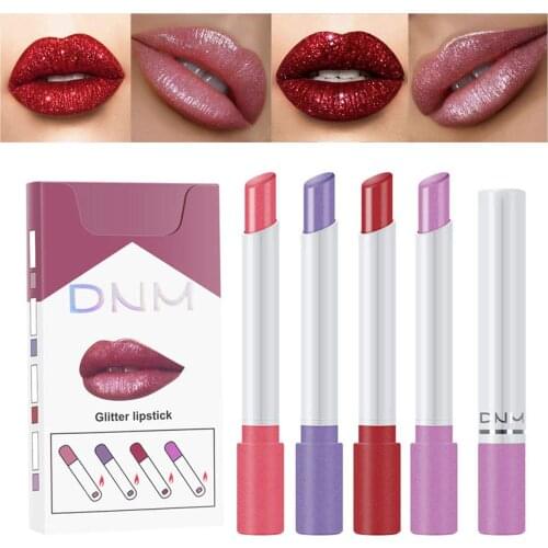4pcs/set Cigarette Lipstick Moisturizing Long Lasting Waterproof Velvet Matte Non-stick Lipstick Color Changing Lip Balm
