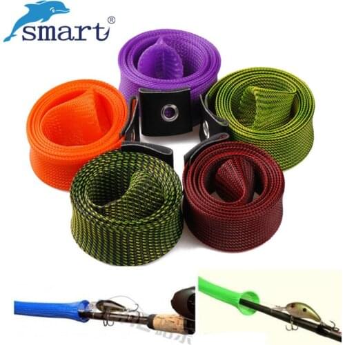 BASSKING 170cm Expandable Fishing Rod Covers Sleeves Pole Glove Protector Spinning Rod Casting Rods Magic Sheath Pesca Acesorios