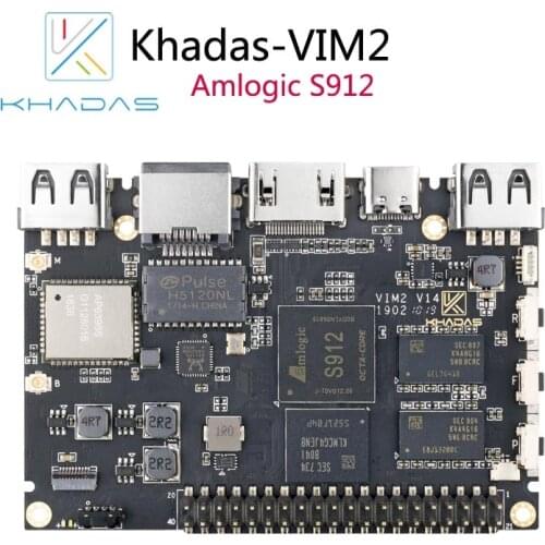 Khadas VIM2 Basic Powerful Single Board Computer Octa Core with MIMOx2 WiFi AP6356S WOL Amlogic S912 (2+16G)