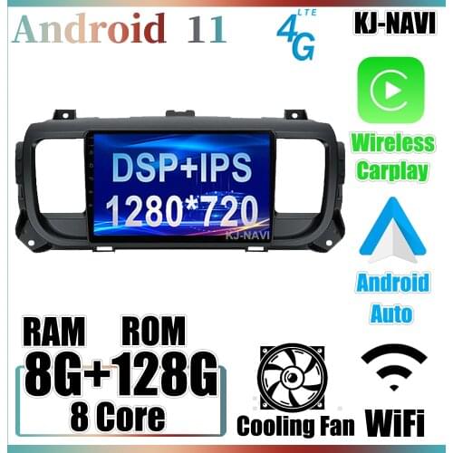 Android 11.0 For Citroen Jumpy 3 Space Tourer 2016 - 2021 No Dvd Car Player Radio Video Multimedia Navigation GPS 4G LTE