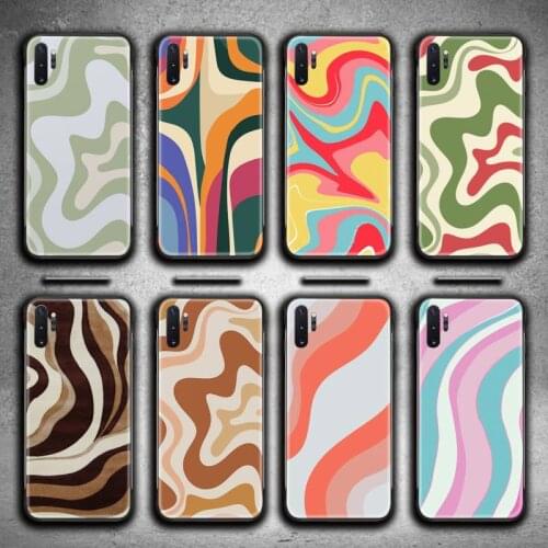 Swirl Abstract Pattern in Beige Sage Phone Case For Samsung Galaxy Note20 ultra 7 8 9 10 Plus lite M51 M21 M31S J8 2018 Prime