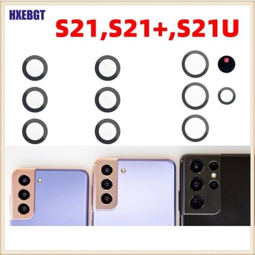For Samsung S21 , S21 Plus , S21 Ultra S21U New Back Rear Camera Glass Lens With Adhesive Smartphone Repacement Parts