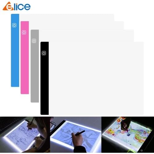 Elice USB Powered Ultra-thin LED Drawing Board Pad Animation Tracing Light Box led light pad Lightbox Tablet 3 level Dimming
