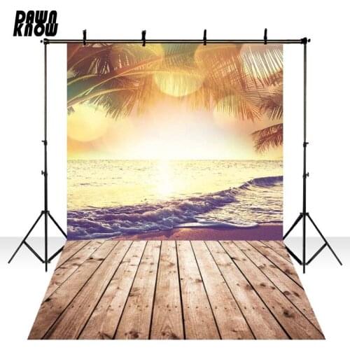 DAWNKNOW Seaside Sun Set Photography Background Parasol Photo Shoot Backdrop Wedding Celebrations Photo Studio Props GY180