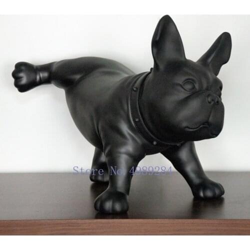 French Bulldog Decoration Simulated dog sculpture Home living room decoration furnishings accessories living room creative gift