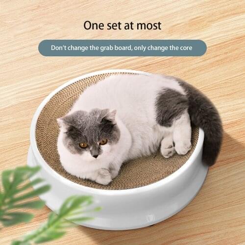 Cat Scratch Pad Cat Litter Integrated Corrugated Paper Cat Cardboard Scratcher Durable Grinding Claw Cat Vertical Cat Scratch