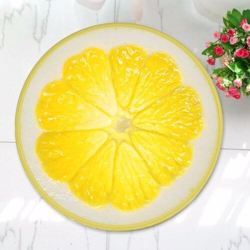 3D Round Fruit mat Kids Bedroom Carpets Kitchen soft Rugs for Computer Chair Mat rugs and carpets for living room 55/80/100cm