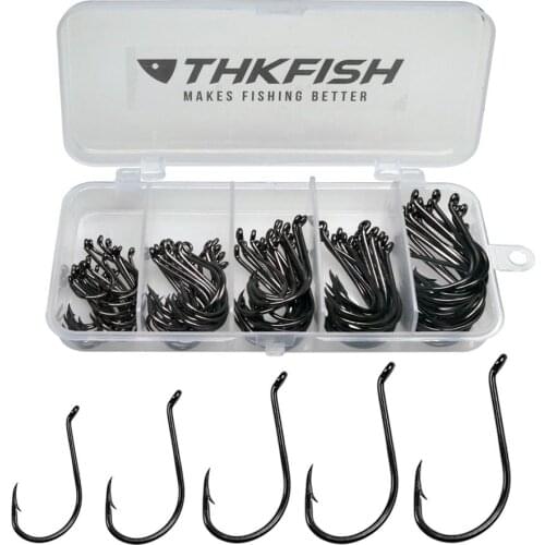 100pcs/box octopus Fishing Hooks High Carbon Steel Barbed Circle Hook Tackle Fishhook For Carp Fishing