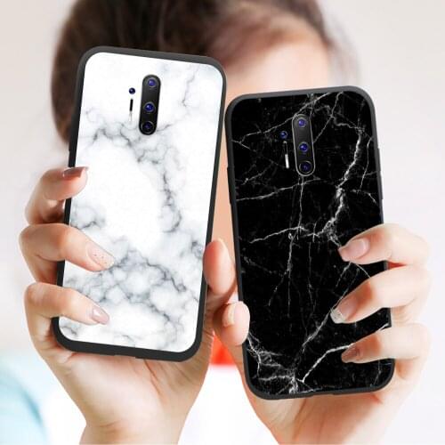 Fashion Black marble texture Phone Case Fundas For Oneplus 7 7T 8 Pro 6 6T Nord Z Phone case Cover for One Plus 8T 8 7T 7 Pro