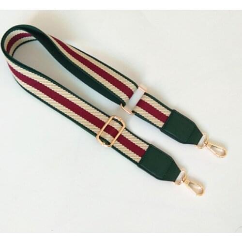 Fashion Luxury Shoulder Strap Adjustable Single Shoulder Diagonal Joker Stripe Webbing Bag Accessories O Bag Handles