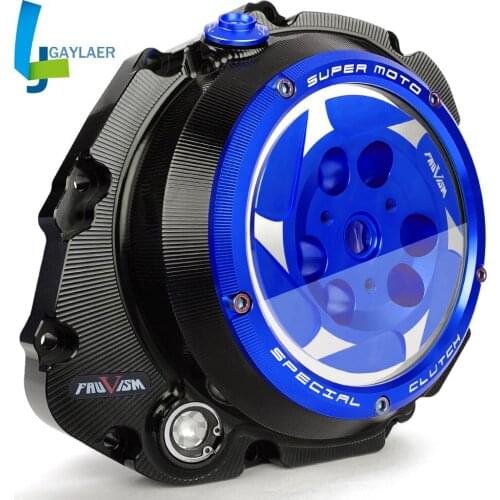 Engine Clear Clutch Cover Protector Guard Waterproof CNC Aluminum for Suzuki GSXR1000 GSX-R1000 07-08 GSXS1000 GSXS1000F 18-21