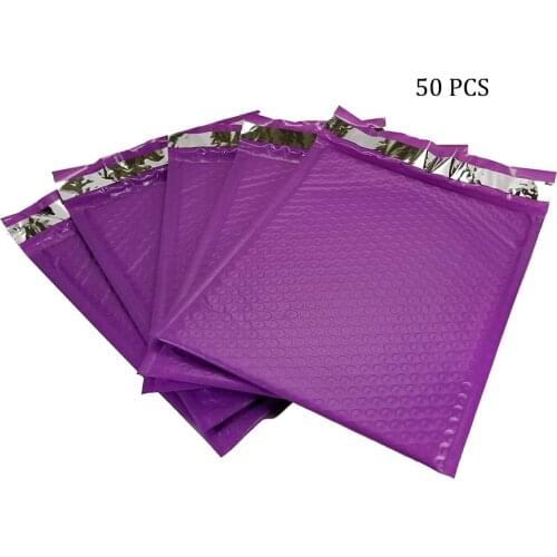 50PCS Purple Poly Bubble Mailers Bubble Poly Mailers Shipping Bag Packaging Bag Packaging For Small Business Bubble Envelopes