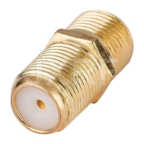 JXRF Connector F Type Coupler Adapter Female to Female for Coax Coaxial Cable