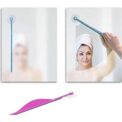 Bathroom Mirror Wiper Glass Mirror Clean Brush Suction Cup Flat Window Glass Fog Brush Bathroom Accessories Cleaner Squeegee