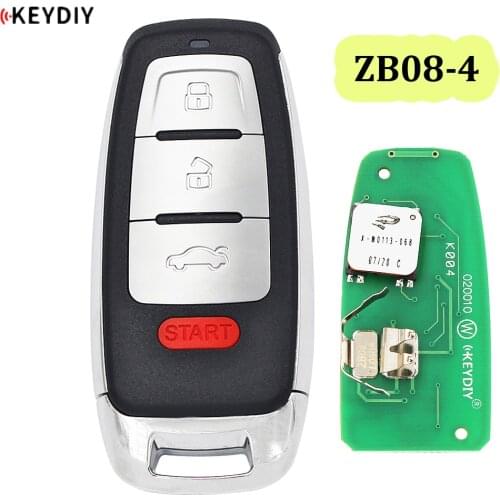 Universal ZB08-4 KD Smart Key Remote for KD-X2 KD Car Key Remote Replacement Fit More than 2000 Models