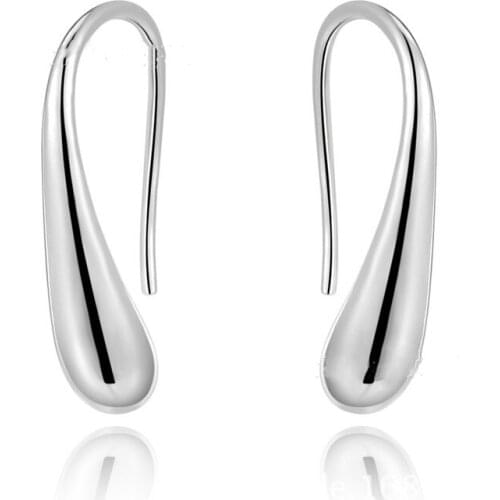 925 sterling silver gold color rose gold three-color temperament fashion boutique water drop party earrings wedding gift jewelry