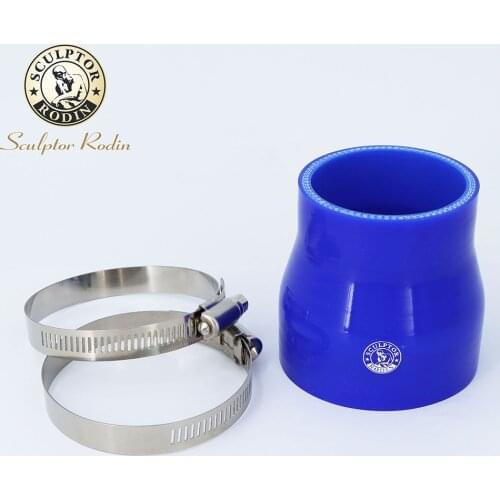 0 Degree Reducer Silicone Hose Straight Durite Silicone + clamp 51-63 63-76 76-89MM Tubi Silicone Mangueira Tube for Intercooler