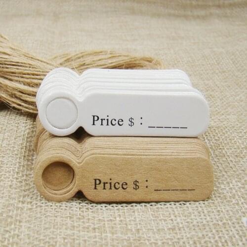 100pcs Price Tags Handmade Tags DIY Candle Soap Aromatherapy Plaster Gift Tags Kraft Labels
