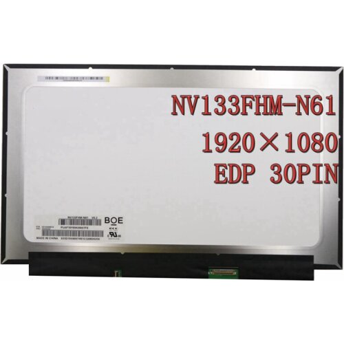 13.3'' IPS eDP 30 pin FHD 1920X1080 Laptop Lcd screen Panel NV133FHM N61 matrix 72% NTSC