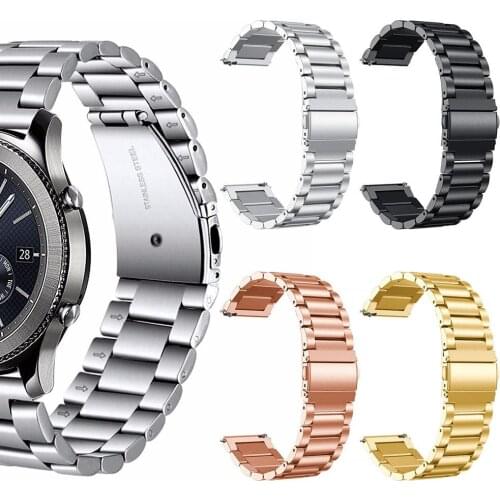 18/22/20/24mm Stainless Steel Watch Band Bracelets Curved end Replacement for Samsung Galaxy S3 Classic /Frontier