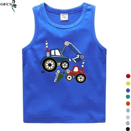 2-12Years Girls Casual Vest Summer Children Clothing Kids Baby Boy Sleeveless Tops Candy Color Soft T-shirt Outfit Toddler Tees