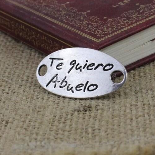 20pcs/lot Fashion Antique Silver Bronze Connectors Pendant Tibetan silver Bracelet Clasps Beads 19x37mm K05240